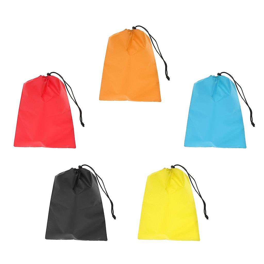 2Pcs Waterproof Drawstring Storage Bag Stuff Bag for Clothes Shoes  5 Colors
