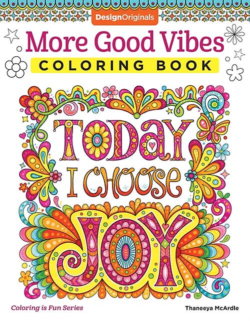More Good Vibes Coloring Book by Thaneeya McArdle Paperback Book