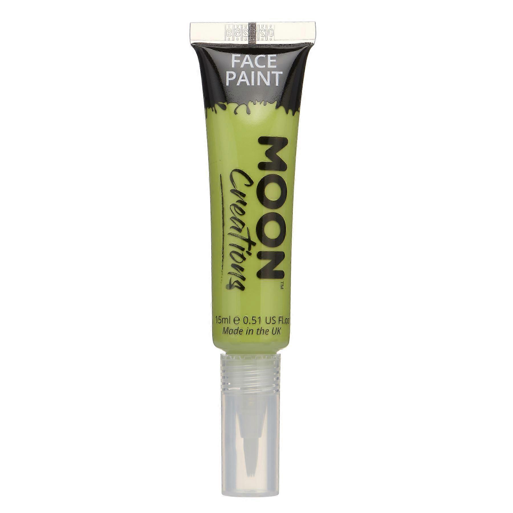 Moon Creations - Face Paint with Brush Applicator - Lime Green