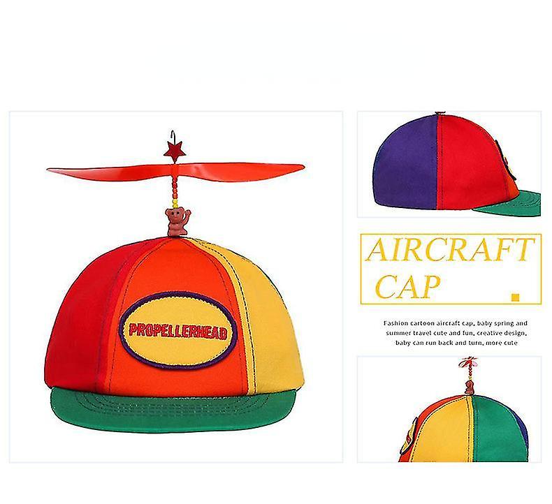 Adult Novelty Baseball Cap With Spinning Propeller | Colorful Helicopter Hat For Parties, Gag Gifts - View #6