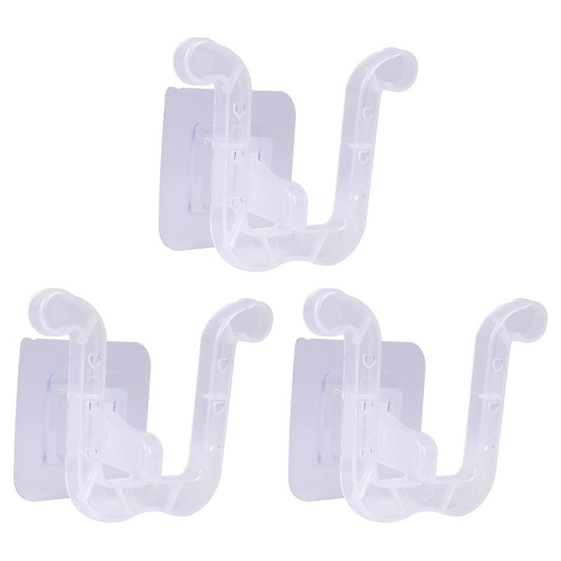 3pcs Wall Mounted Slipper Rack - No Punching Needed - Keep Your Bathroom Neat And Organized
