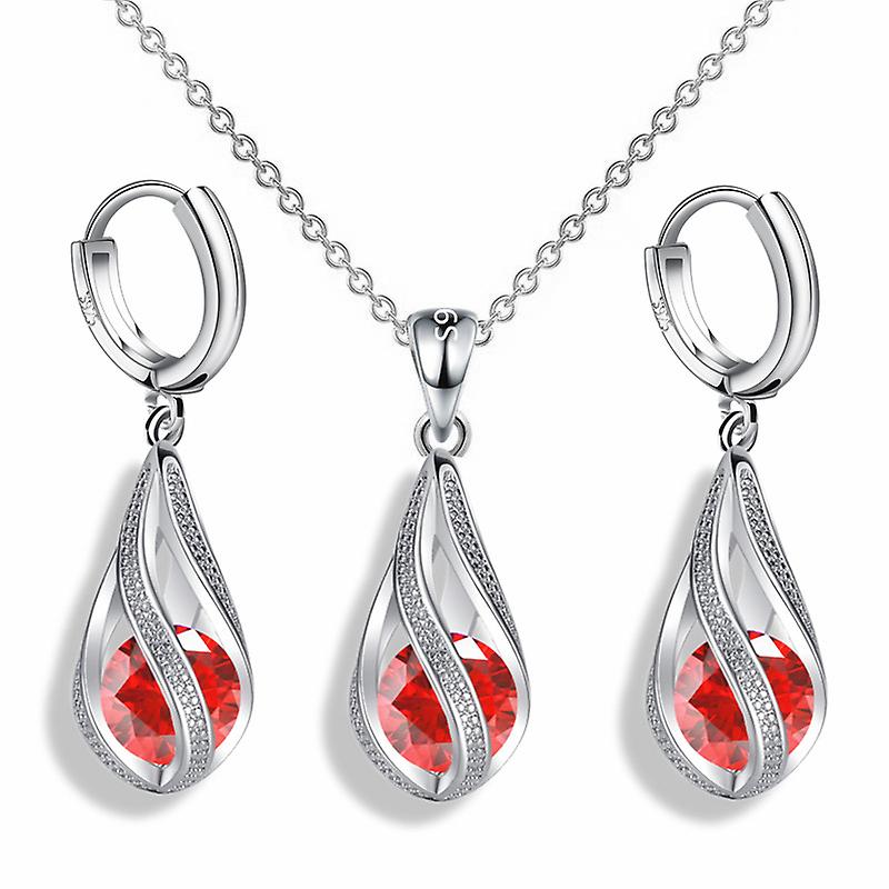 Ensemble de trois boucles d’oreilles et colliers micro-ensemble