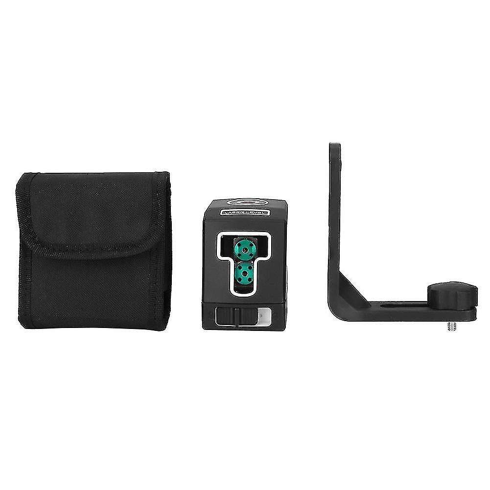 T02 Green Beam Two Line Laser Level With L Type Stand 15m