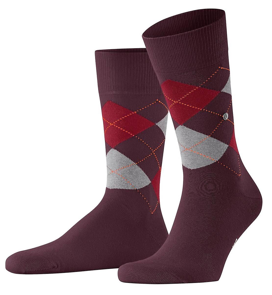 Burlington King Socks - Claret Red
