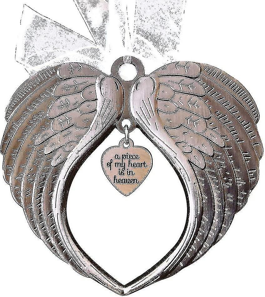 Memorial Wing Ornament Christmas Ornaments A Piece Of My Heart Is In Heaven Ornament Christmas Tree