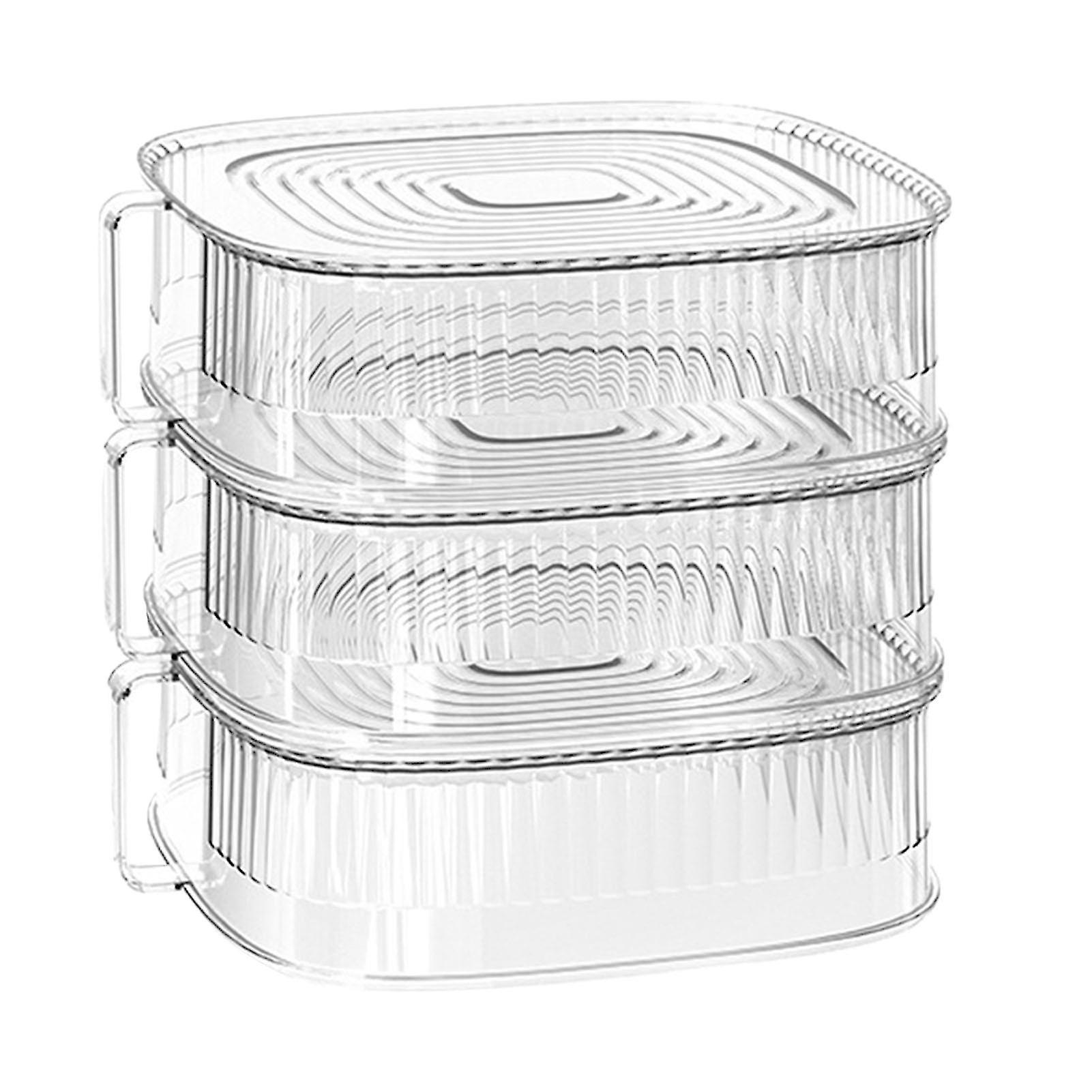 Stackable Versatile Insulation Vegetable Dish Cover - Multifunctional Kitchen Table Dustproof Food Covers for Leftovers Protection(3 Layer)