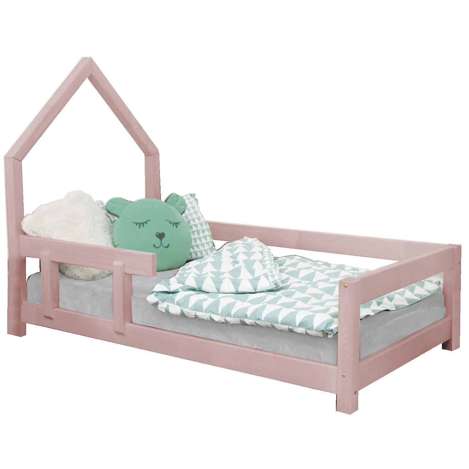 Children's house bed POPPI 120 x 200 Pastel pink 2