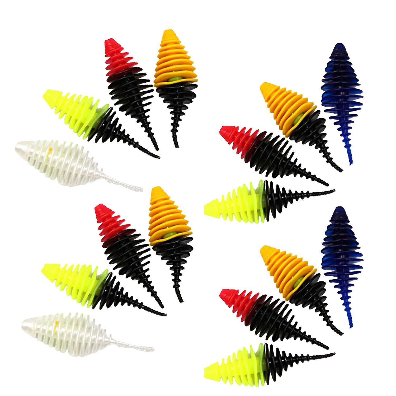 3.5cm/4.5cm Fishing Lure Bottled Simulated Bright Color Tear-resistant Two-tone Good Toughness Unive