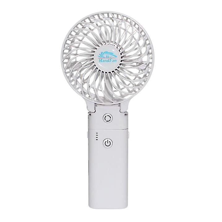 White Usb Foldable Handheld Mobile Power Fan Az7472