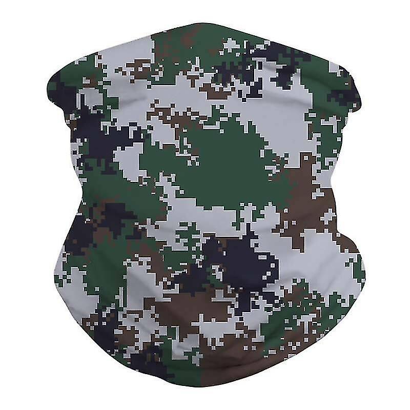 Balaclavas Army Camo Print Multi Use Balaclava Face Mask Cycling Neck Tube Scarf Snood Warmer Headband