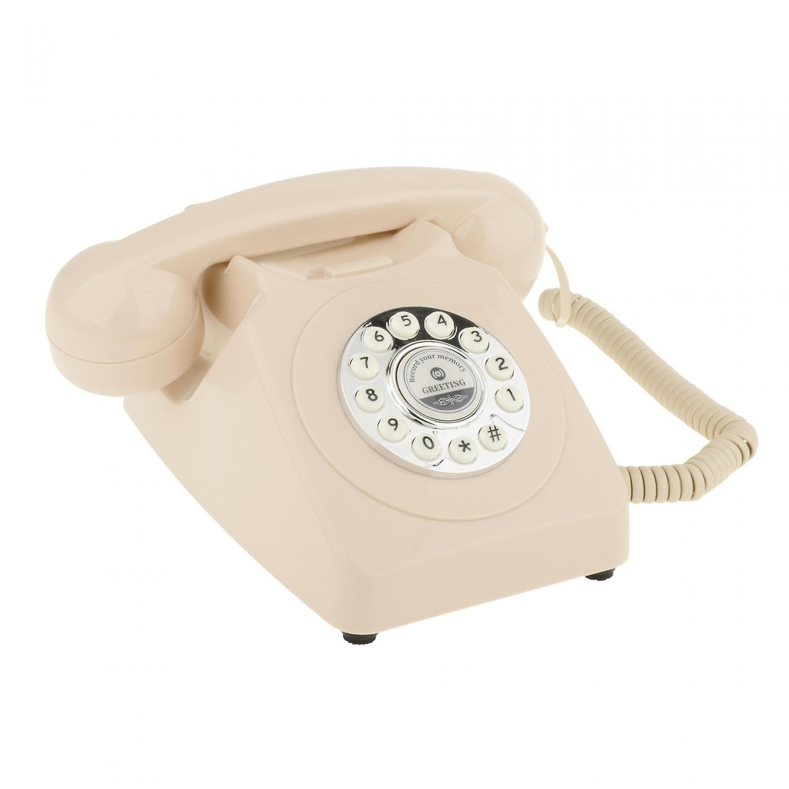 Revolve Dial Telefony stacjonarne Telefon stacjonarny Przewodowe Retro na wesele Hotel Biuro Różowy