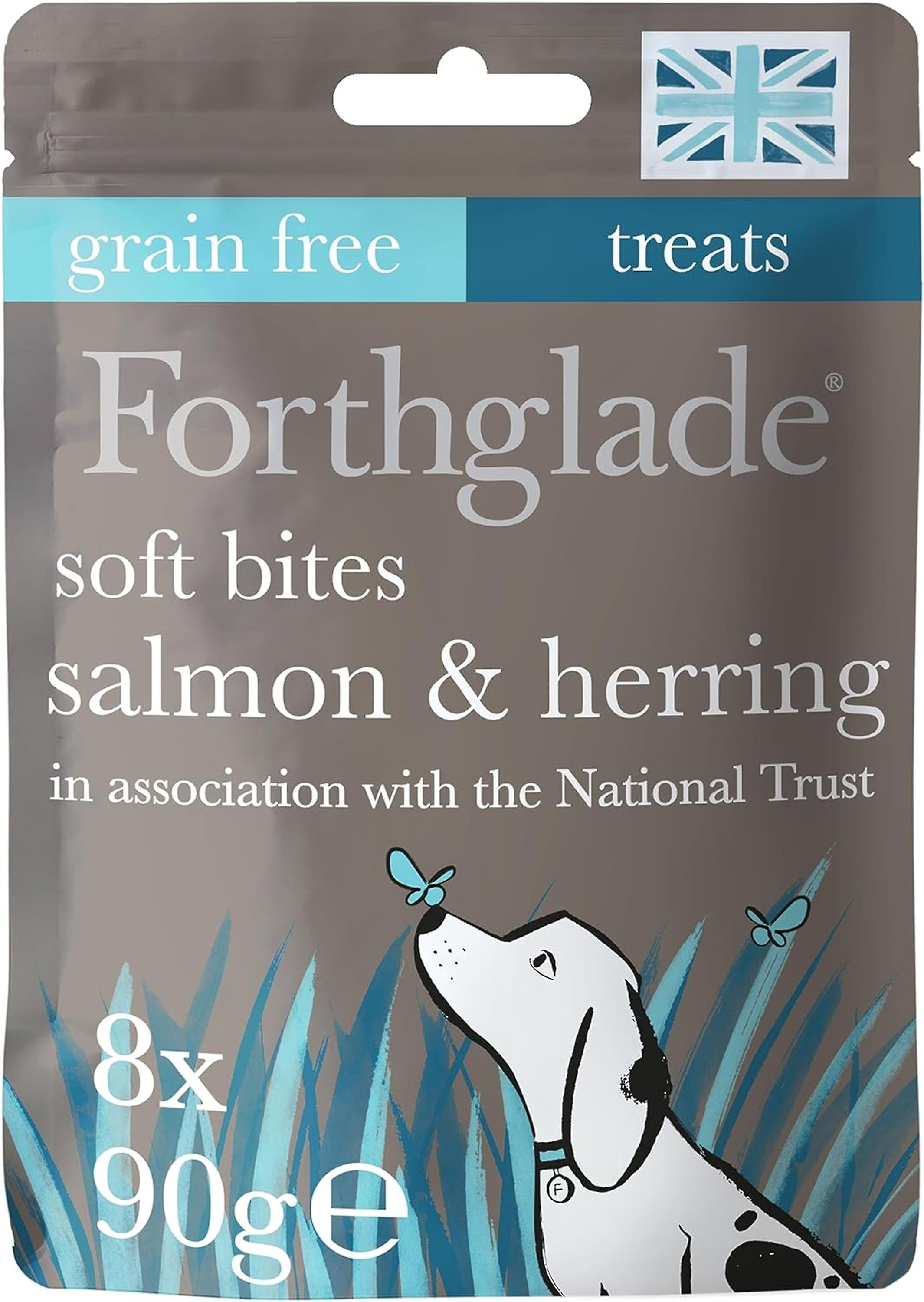 Forthglade Soft Bites Treats Salmon & Herring Dog Treat 8 x 90g