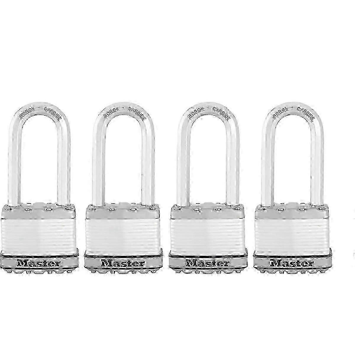Master Lock 钢制钥匙挂锁,2.058 英寸,4 个