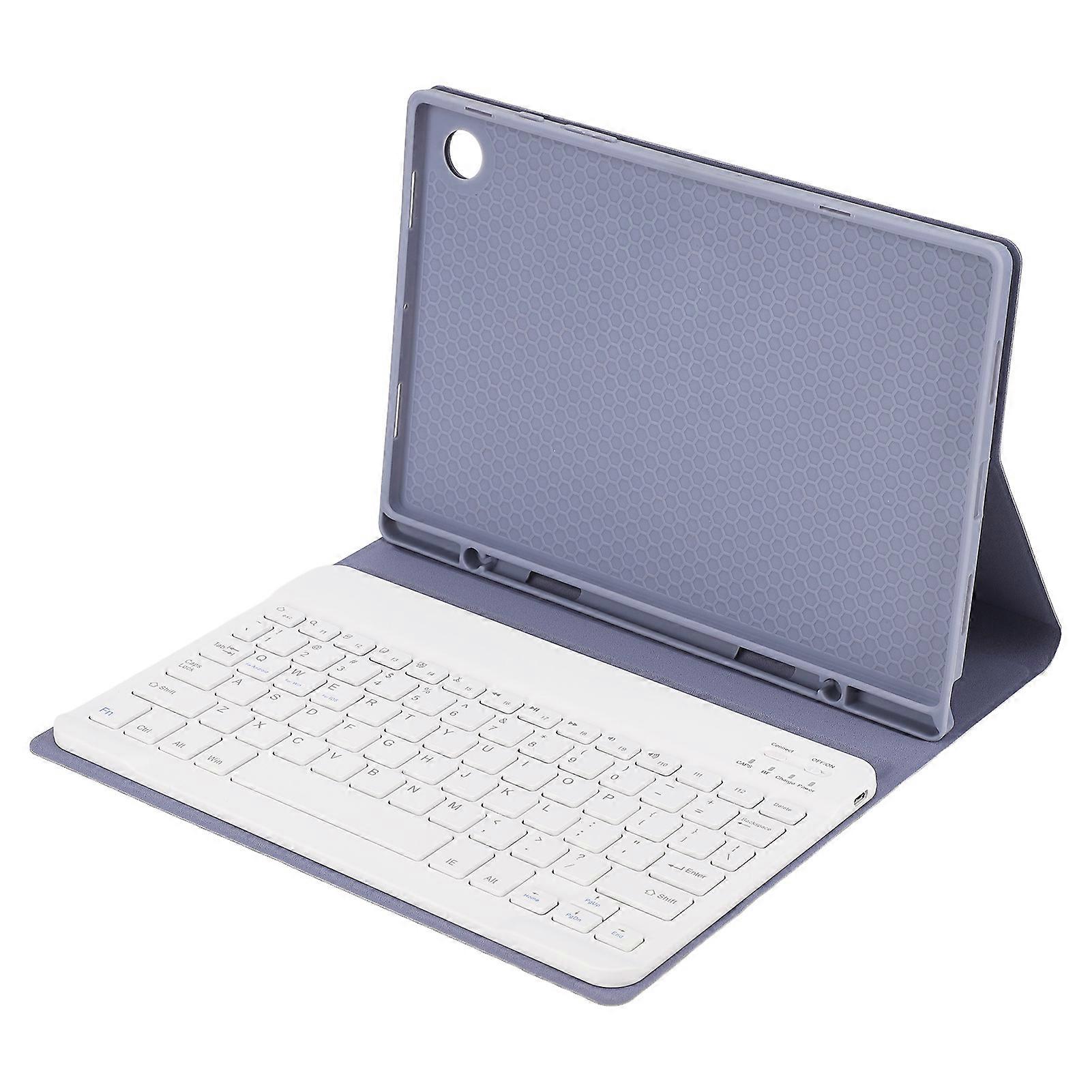 For Tab A8 Keyboard Case Stable Typing Detachable Precise Cutting PU Tablet Wireless Keyboard with Case for Tab A8 10.5in Without Touchpad