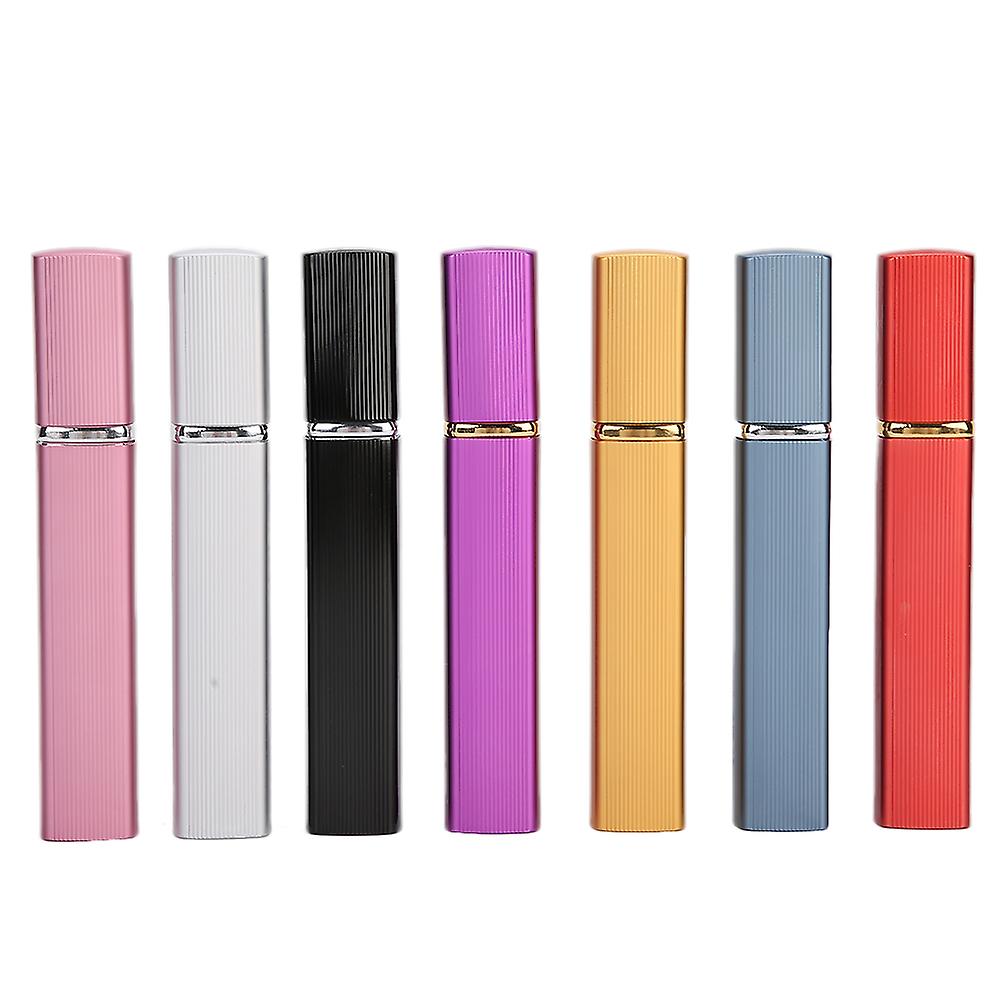 7pcs 리필 가능한 향수 분무기 빈 액체 분배 스프레이 알루미늄 병 12ml
