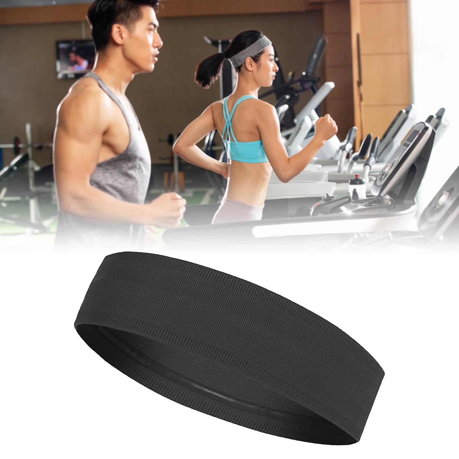 运动头带防滑吸湿排汗柔软弹性男士女士健身瑜伽跑步黑色