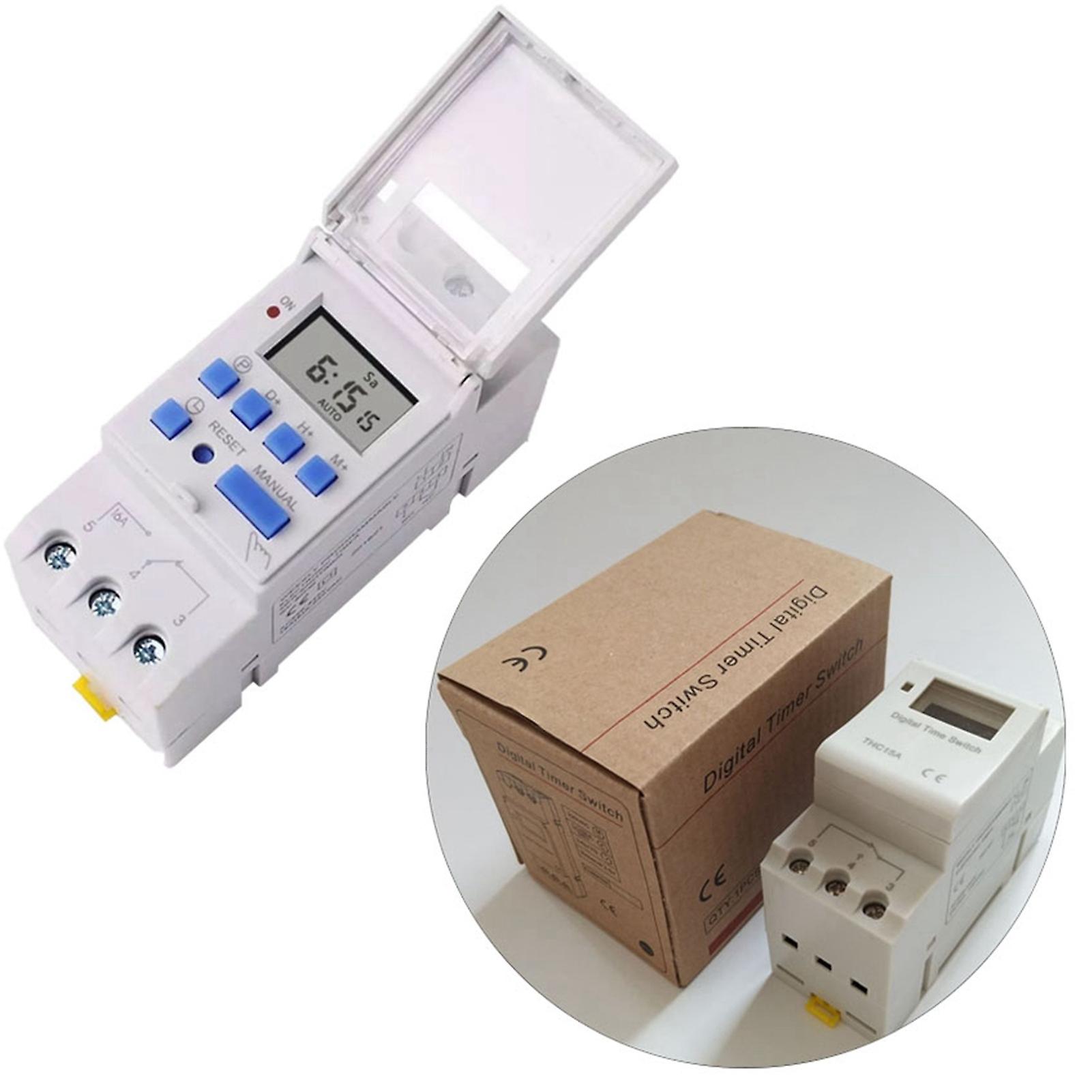 LCD Digital Timer Relay Programmable Microcomputer Digital Display Time Switch Relay  16A