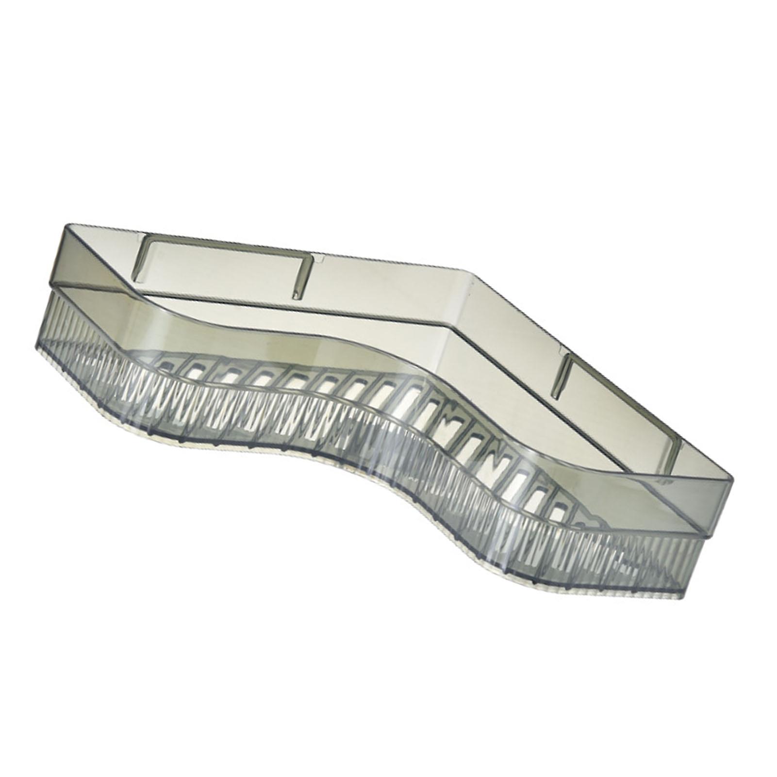 Dark Green Plastic Wall Mounted Corner Shower Shelf Organizer