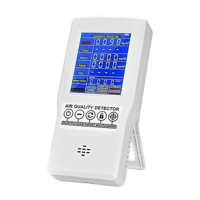 Usb Charger Gas Analyzer Tvoc Hcho Co2 Pm2.5 Intelligent Digital Lcd Formaldehyde Detector Protable Home Air Quality Meter