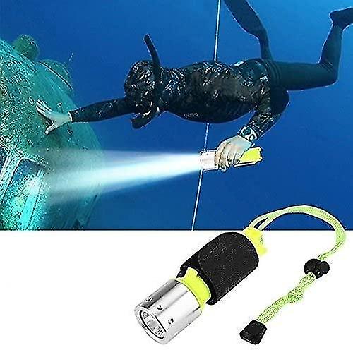 Diving Flashlight, Rechargeable Diving Torch LED Scuba Light 3 Modes Submersible Lights for Diving S