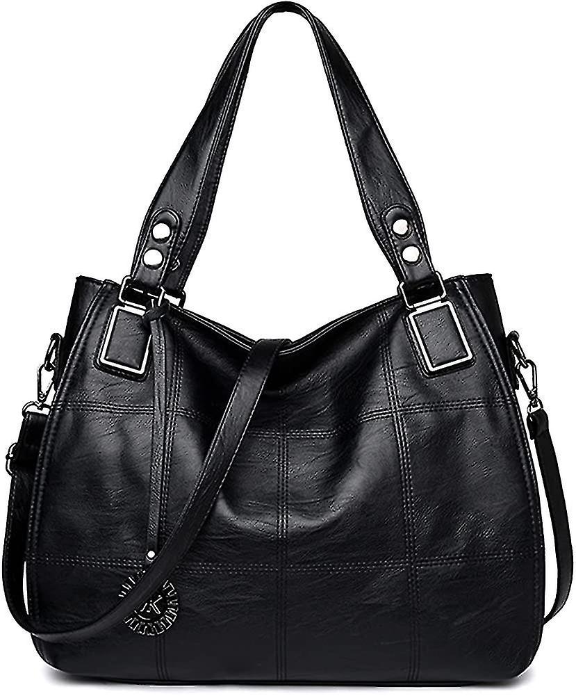 ラージレディースレザーショルダーバッグハンドバッグ