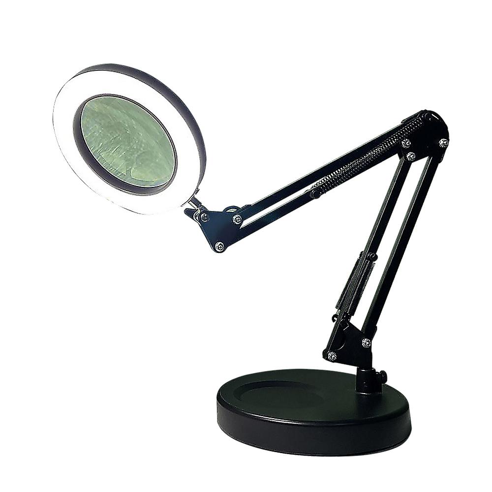 Veile Studios 10X Magnifying Glass Desk Light Magnifier Led Lamp Reading With Base Jewellery Loupes & Magnifiers