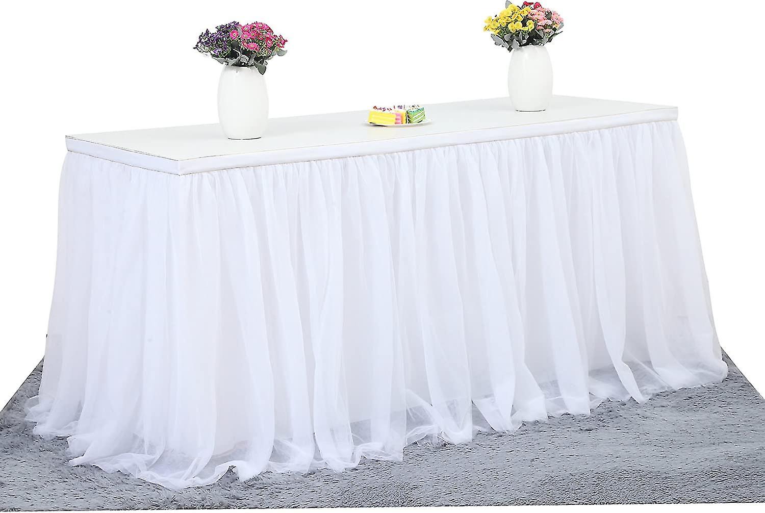 Jupe de table en tulle, Nappe jupe bouffie