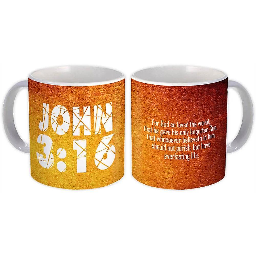 Geschenkbecher: John 3 16 Christian