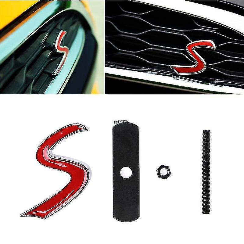 3d Métal S Autocollant Emblème De Calandre Pour Mini Cooper R50 R52 R53 R56 R57 R58 R60 Jcw Grill Badge D
