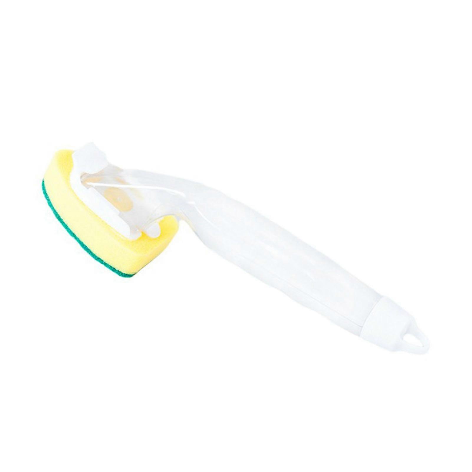 Multifunction Soap Dispensing Sponge Brush with Scrubber Cleaner