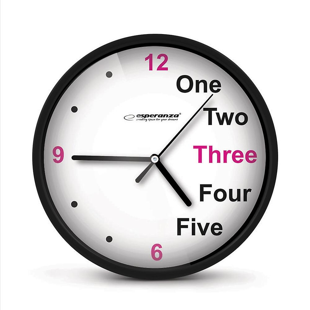 Esperanza Wall Clock PragueBlack