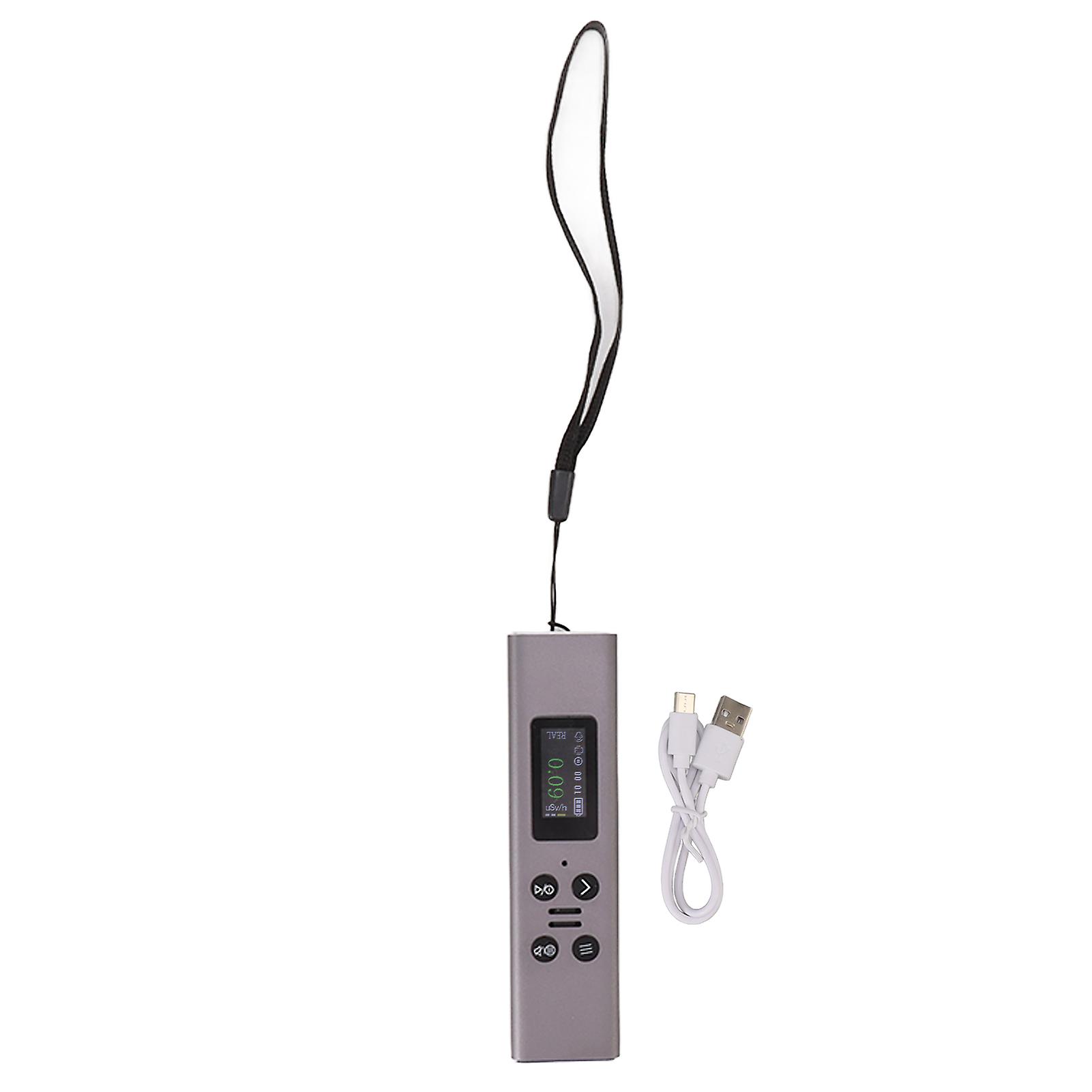 Nuclear Radiation Detector Handheld Portable Geiger Counter X Y  Radiographic Meter Gray Black