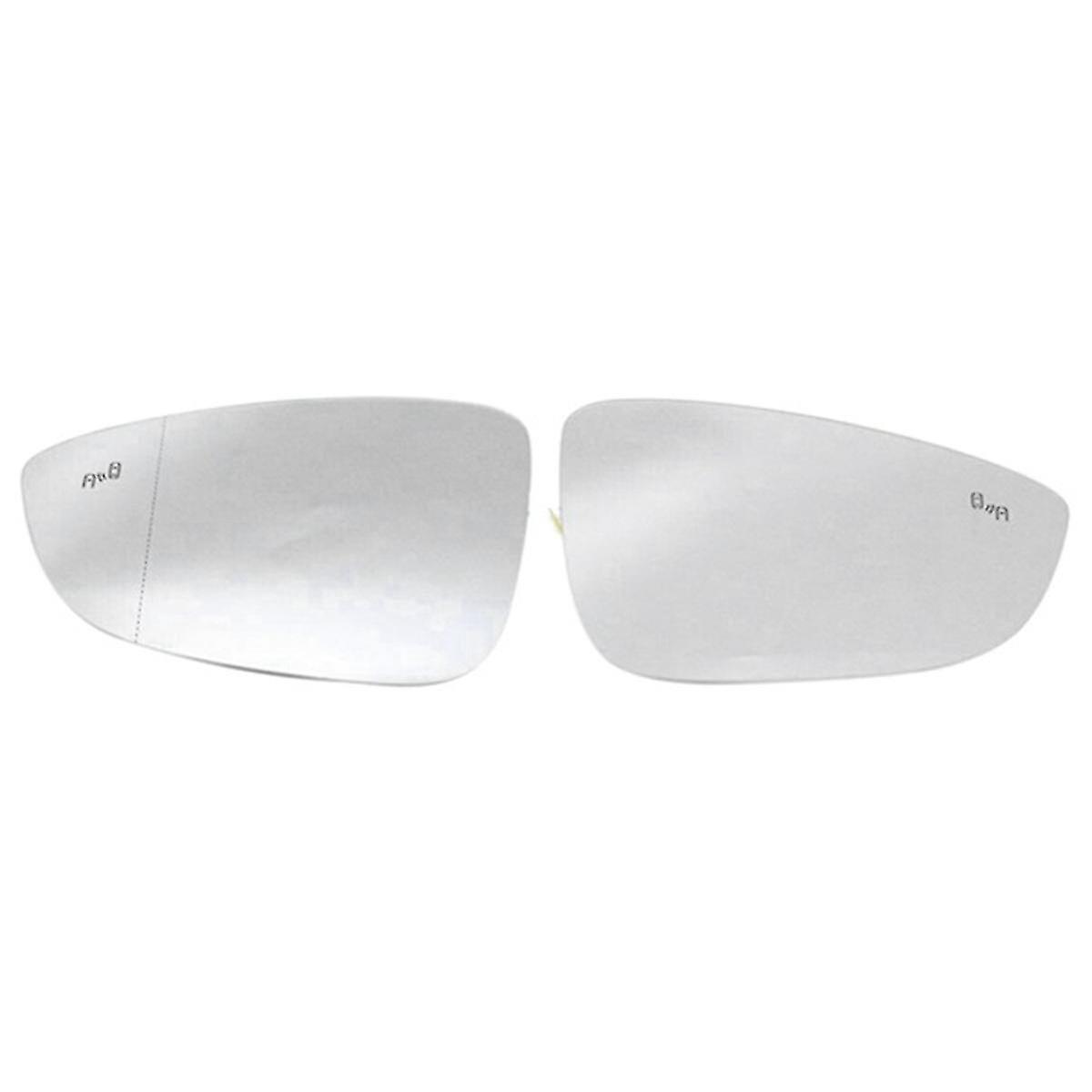 Front Heated Blind Spot Warning Wing Mirror Reversing Mirror Lens Car For B7 Cc Bug