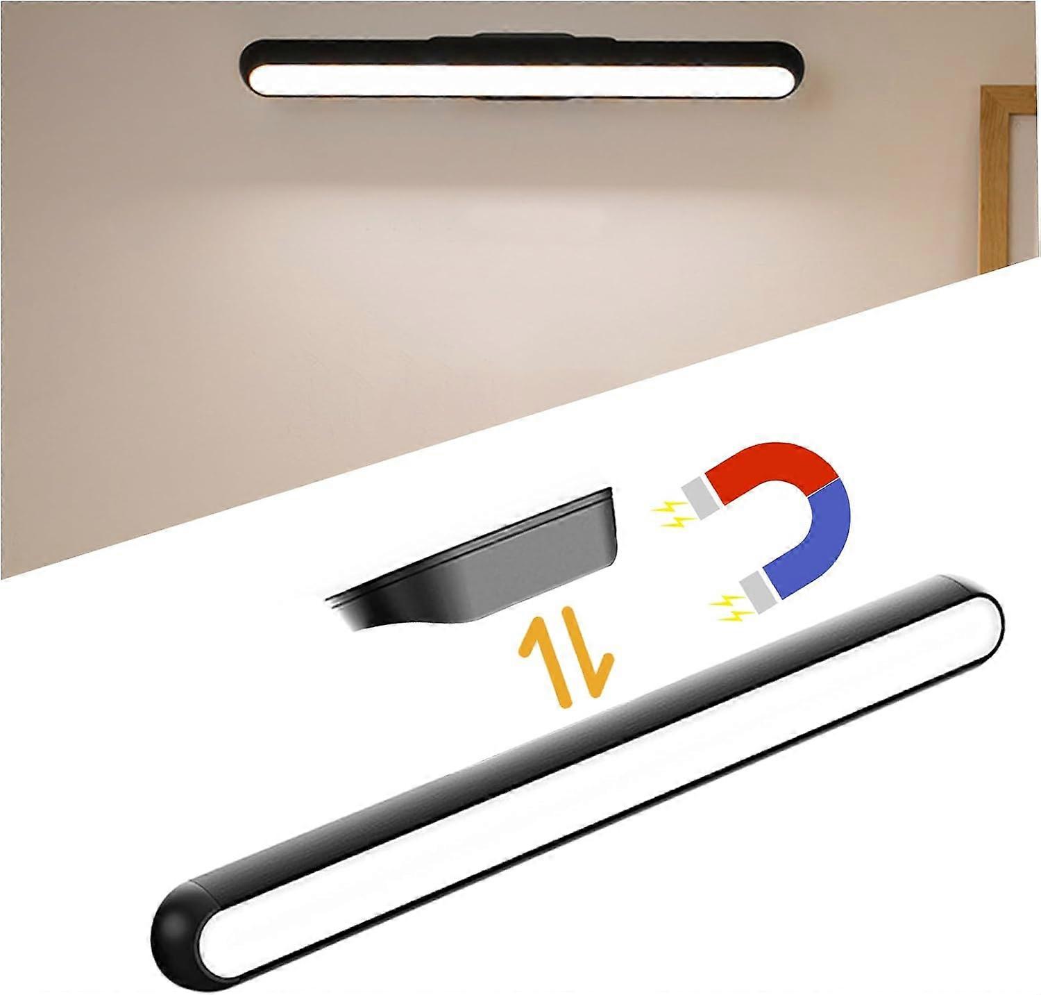 Lampe de Placard, Lampe d'Armoire LED Tactile Dimmable avec Support Aimant, Angle Rglable 2500mah Batterie Rechargeable USB Lumire LED pour Armoire Pl