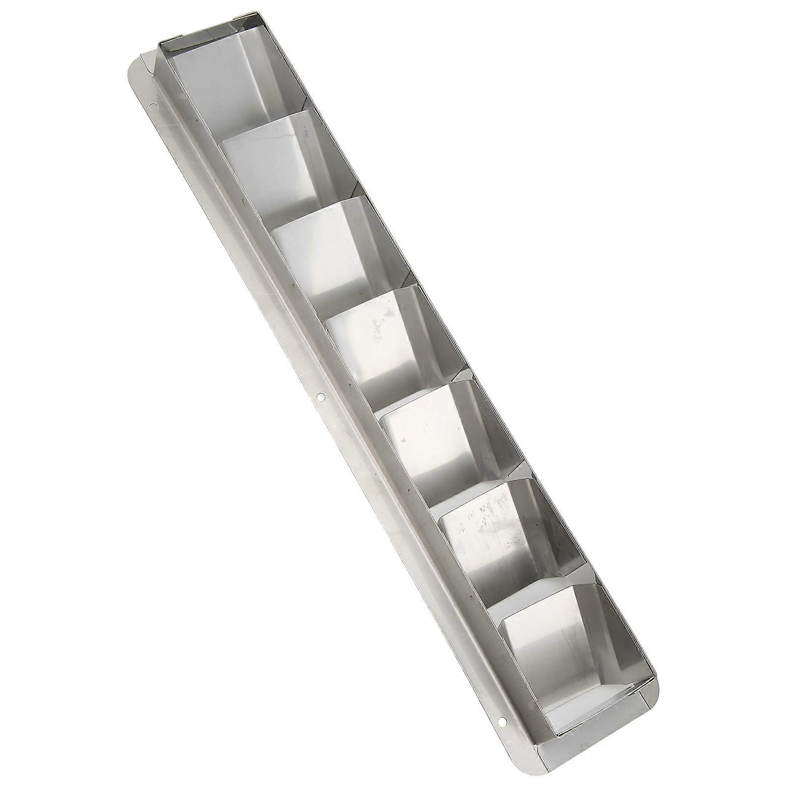Boat Louvre Stainless Steel Boat Louvre Vent Pair Marine Air Vent Cover 3 Slots 210x110mm Rectangle Louvre 304 Stainless Steel Universal For Boats