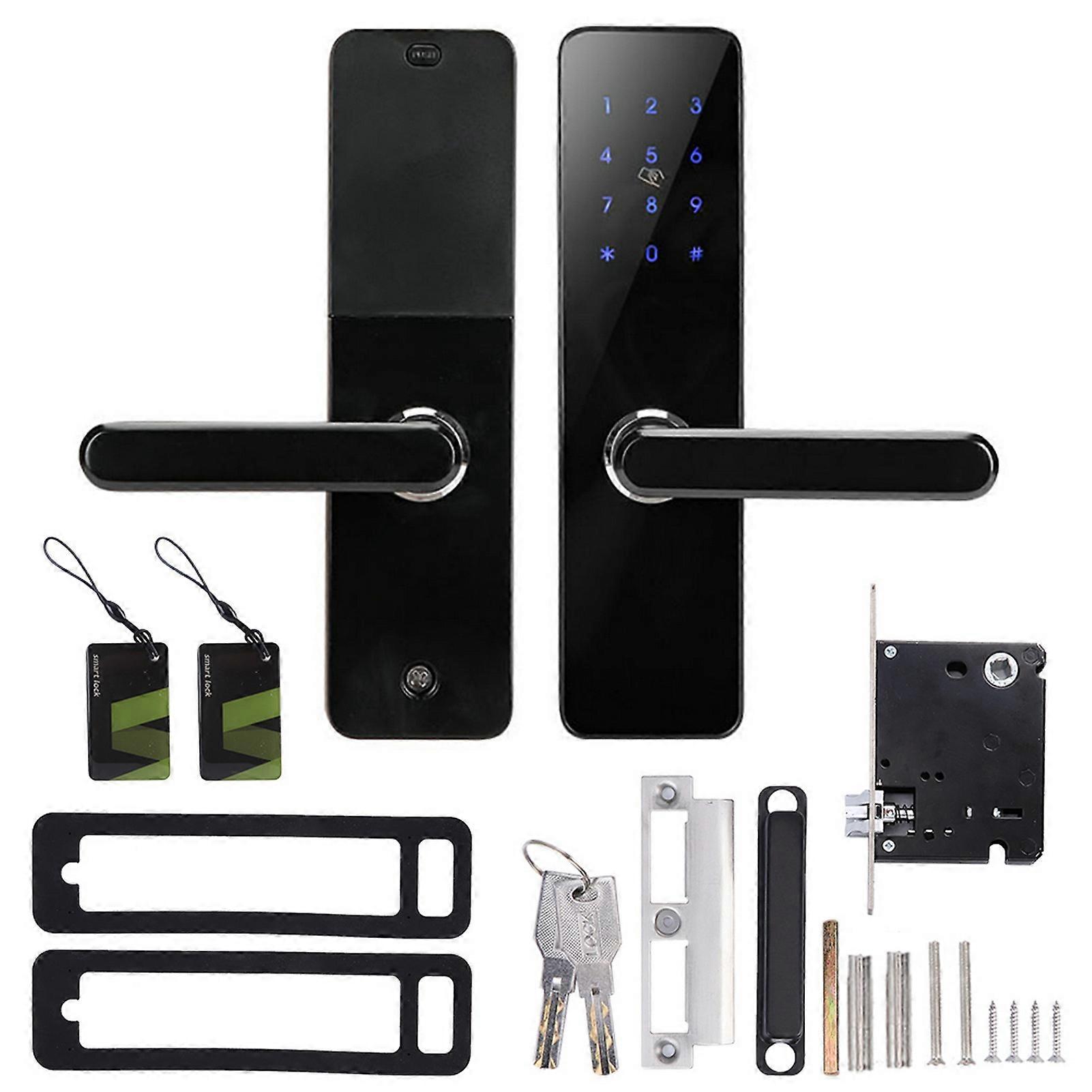 Digital Smart Door Lock App Wifi Cards Password Keypad For Amazon Alexa For Google Home Voice Control