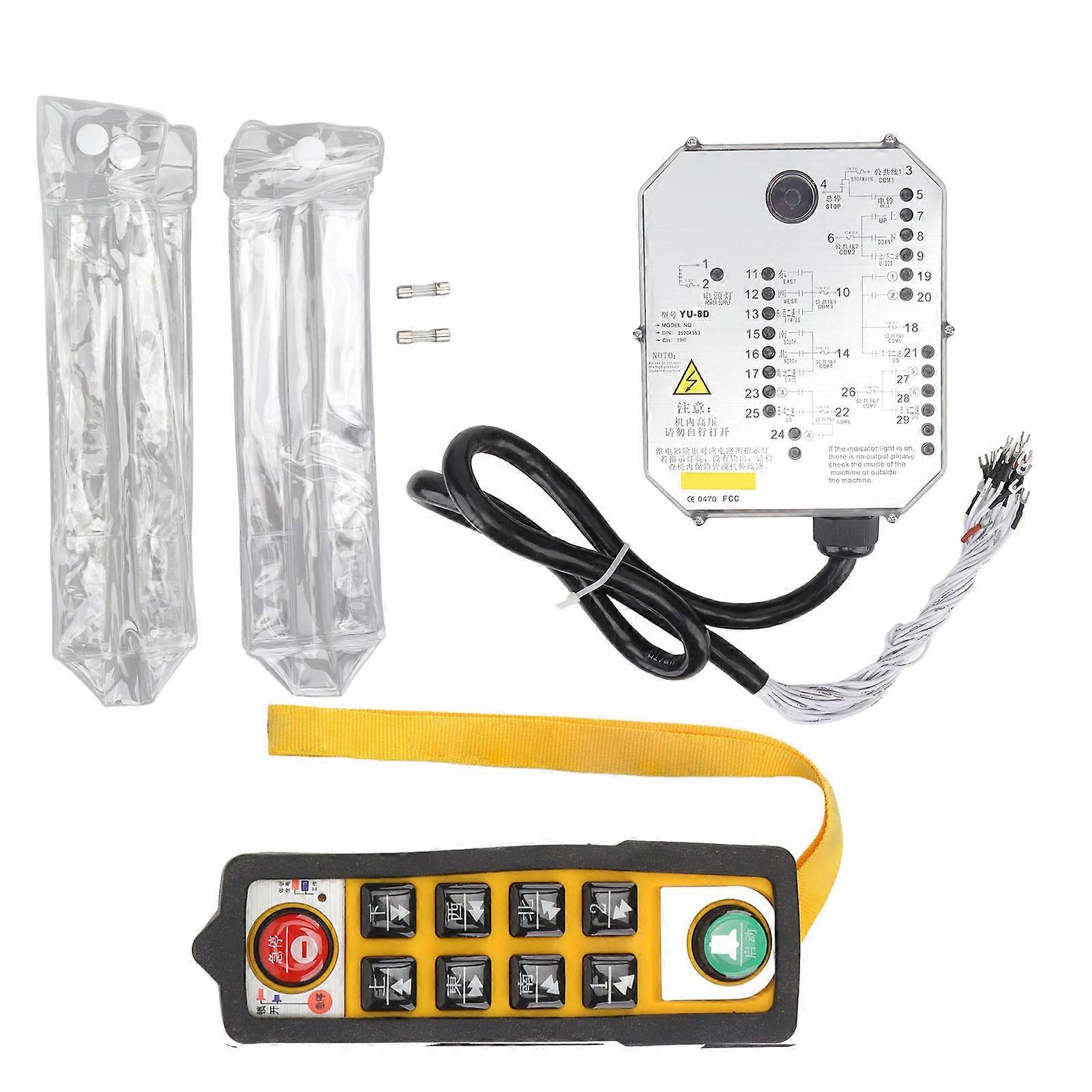 Crane Remote Control Hoist Switch Push Button Box Controller Waterproof For Machine 380v