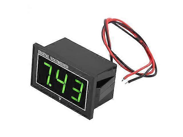 Digital Voltmeter 0.56 inch LED Display Waterproof High Accuracy DC Voltage Meter Panel 2 wires Voltage Panel Green DC5V-130V