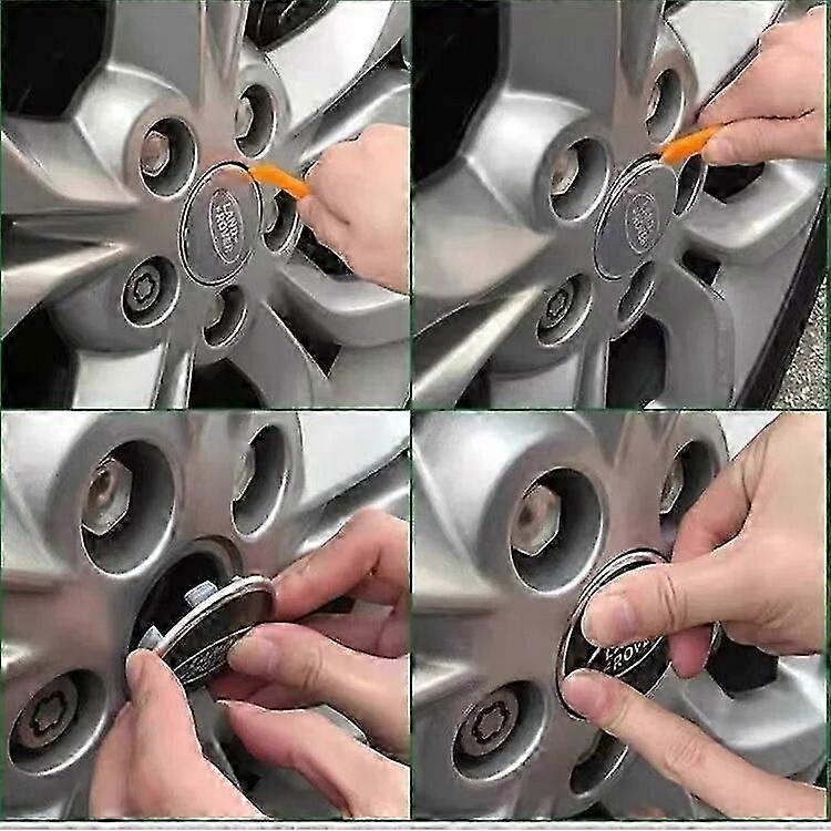 4X 62mm ריינג' רובר גלגלים מרכז מכסי רכזת עבור לנד ריינג' רובר ספורט L322 L320 L405 Evoque Discovery סמל אביזרים לרכב