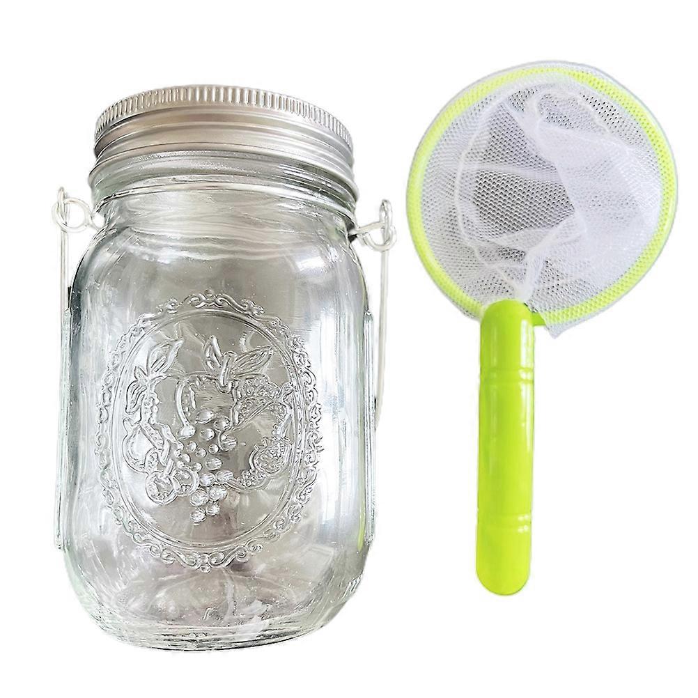Insect Catcher Kit Bug Collecting Jar With Handle Net Indoor Outdoor Nature Exploration Set Science Educational Toys For Teens Adults