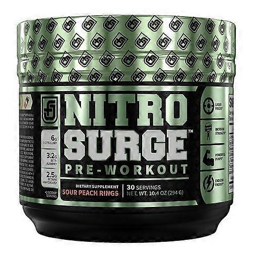 Jacked Factory Jacked Factory Nitrosurge Sour Peach Rings, 30 Servings