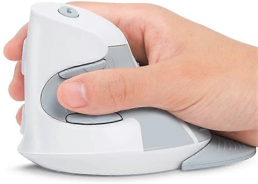 For Vertical Mouse, Wireless Ergonomic Mouse, 3 Adjustable DPI (800-1200-1600 DPI), 6 Buttons, Detachable for Enhanced Computer Use