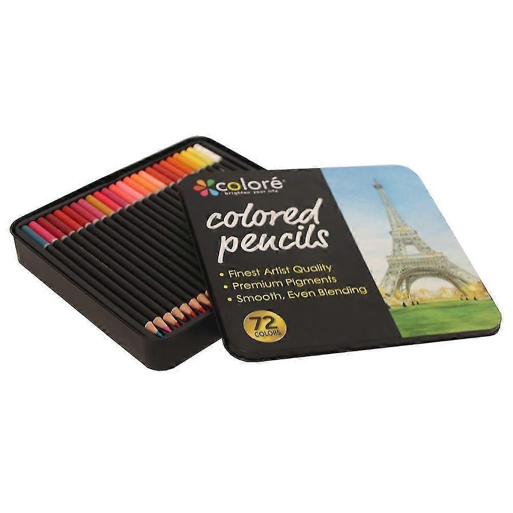 筆記用鉛筆72色油彩色鉛筆学校生用木製色鉛筆絵画色鉛筆鉄