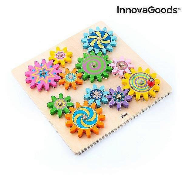 wooden gear set engenius  12 pieces