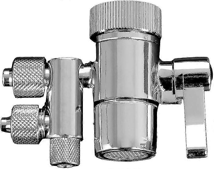 Diverter Valve Water Purifier Switching Valve for Espring Amway Two Way Faucet Filter Diverter Valve 3/8in & 5/16in Out