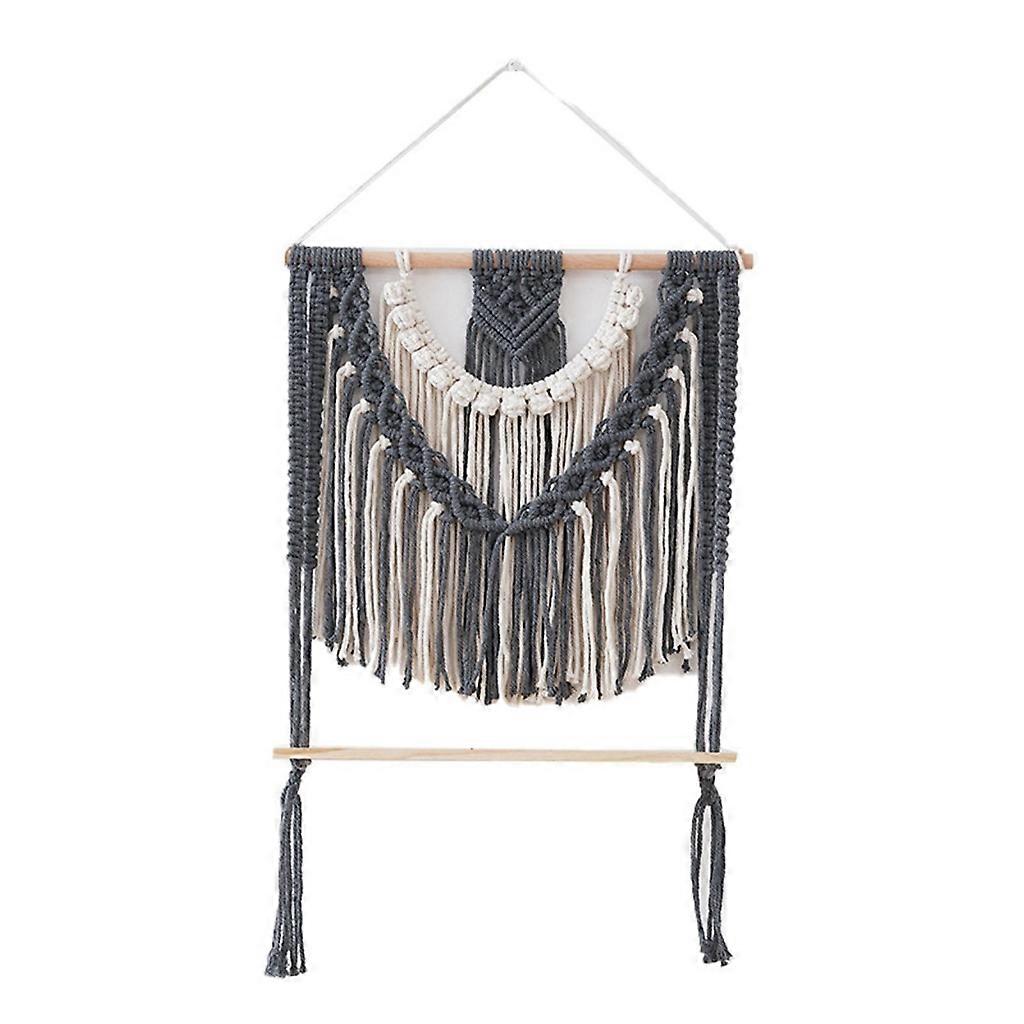  Handwoven Tapestry Float Shelf Multifunction Hangable Organization Rack