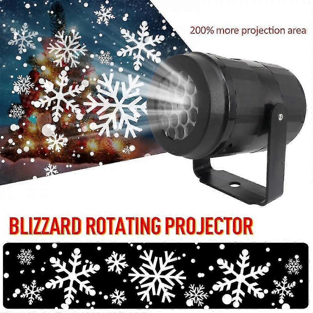Warm Snowflake Light Christmas Outdoor Waterproof Led Mobile Laser Projector Lamp
