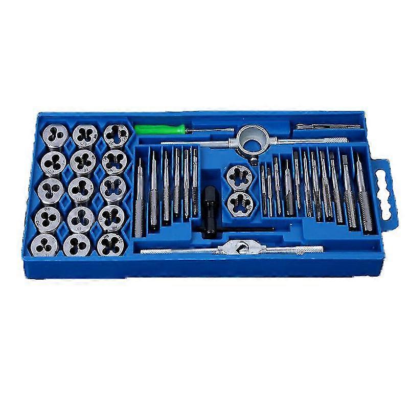 40 peças toque e die set thread reparar torneiras e brocas