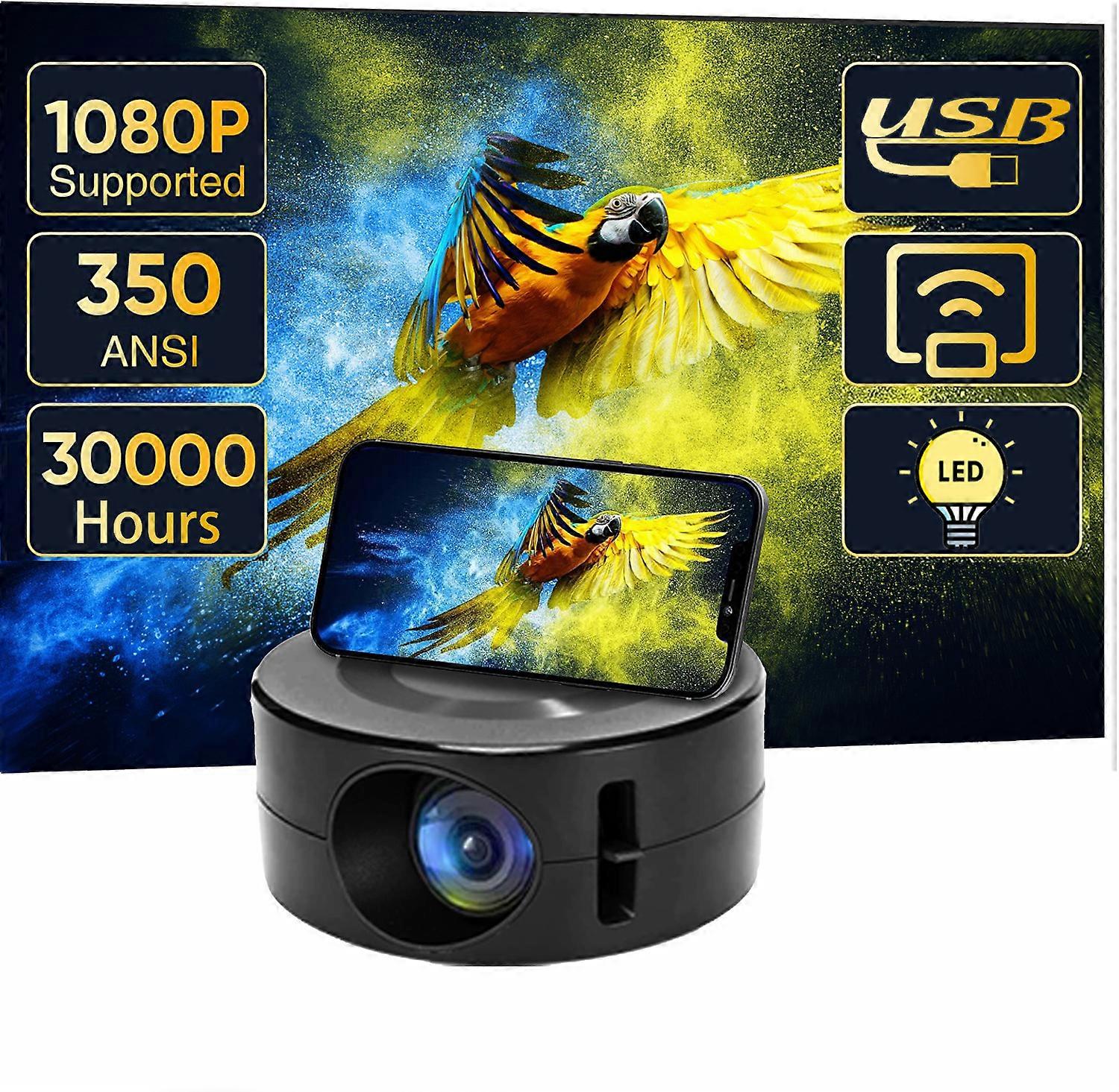 Mini Projector E60 Small Wired Same Screen Projector Home Portable Micro