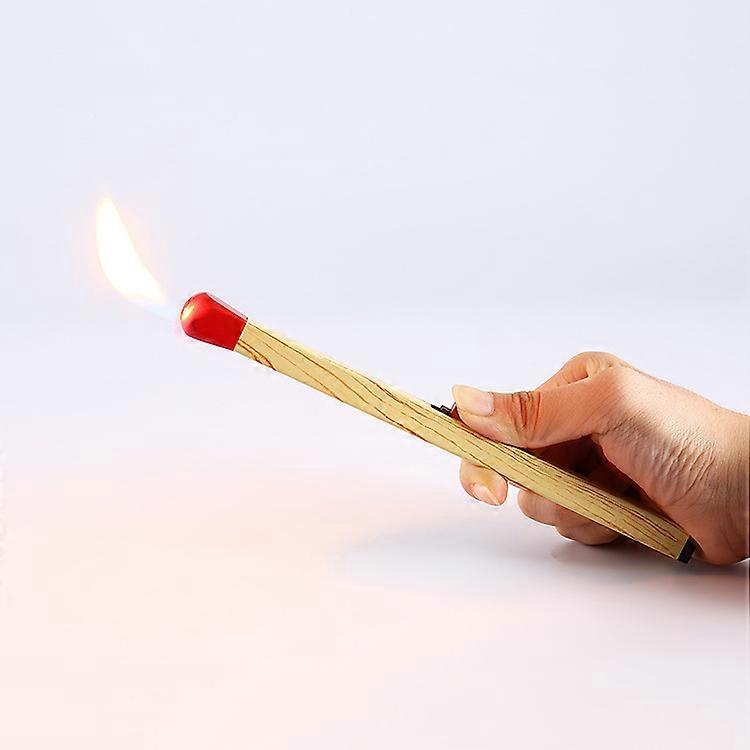 Customized Tiktok Same Practical Lengthened Match Stick Burning Torch Kitchen Dedicated Gas Stove Inflatable Metal Ignition